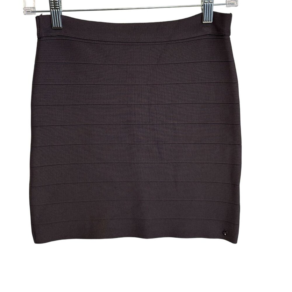 Guess Bandage Gray Mini Pencil‎ Skirt Size M BodyCon Y2K  Minimalist